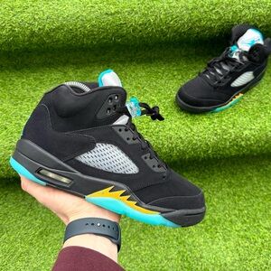 Shoes Nike Men's Air Jordan 5 Retro Aqua Sneakers Size 8.5 Brand New Authentic
